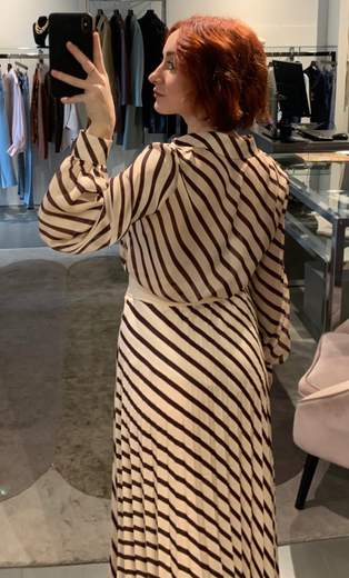 Camicia A Righe Diagonali Giorgia Plus