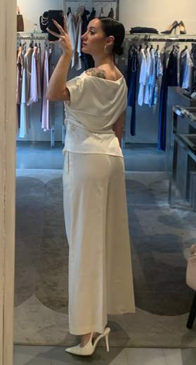 Pantalone Cropped Con Cordone Lurex Kartika