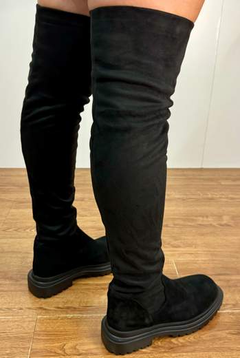 Stivale Alto Strech Scamosciato Wit