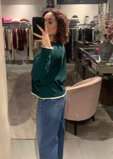 Maglia Tinta Unita Con Bordino Boeme