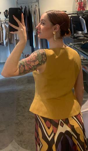 Gilet Viscosa Lino Anitie