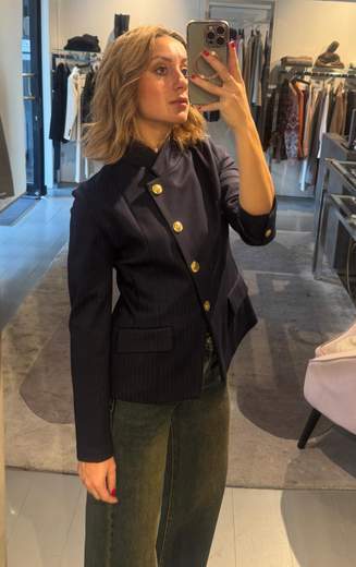 Blazer Gessato Monopetto Kartika