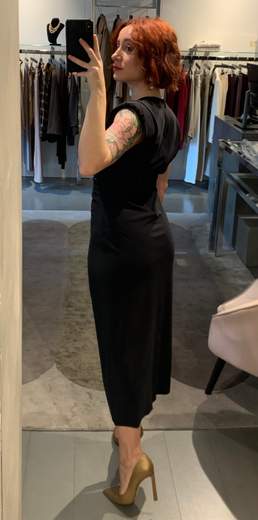 Abito Tubino Tessuto Tecnico Veronique Roses