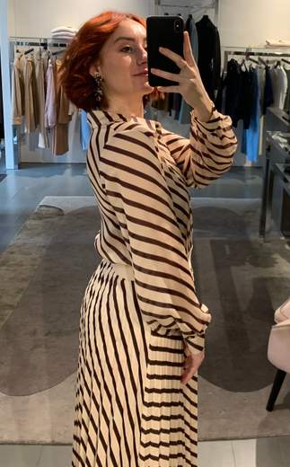 Camicia A Righe Diagonali Giorgia Plus