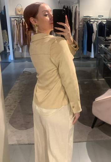Giacca Con Tasca In Dainetto Riva Tricot