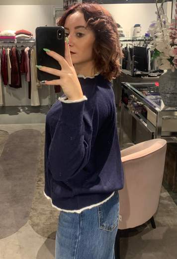 Maglia Tinta Unita Con Bordino Boeme