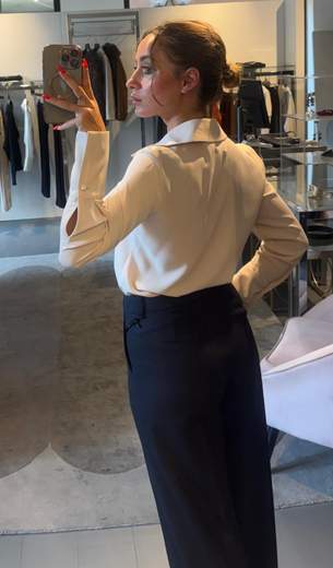 Camicia Crop Seta Kartika