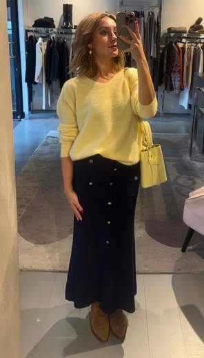 Maglia Scollo V Misto Cashmere Kartika