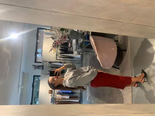 Gonna Longuette In Viscosa Bordeaux La Kore