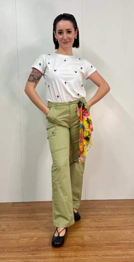 Pantalone Cargo Con Foulard Kartika