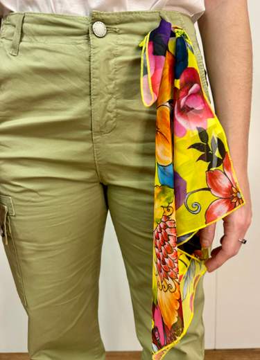 Pantalone Cargo Con Foulard Kartika