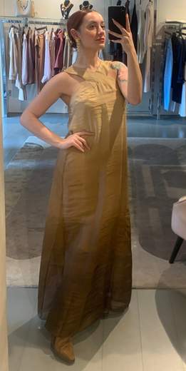 Abito Lungo Sfumato Beige Anitie