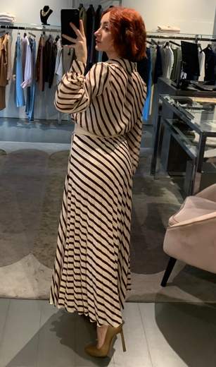 Gonna Plisse A Righe Giorgia Plus