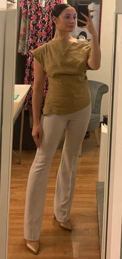 Pantalone Classico In Crepe Riva Tricot