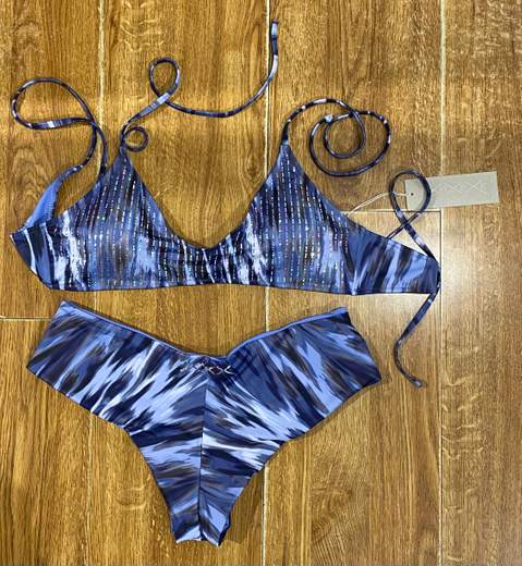 Bikini A Fascia Con Applicazioni Free Beach
