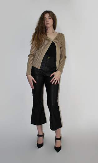 Pantaloni A trombetta In Ecopelle Pepillon