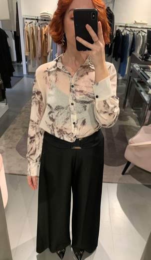 Pantaloni Larghi Elasticizzati Con Fibbia Metallica Giorgia Plus