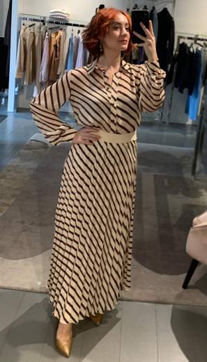 Gonna Plisse A Righe Giorgia Plus