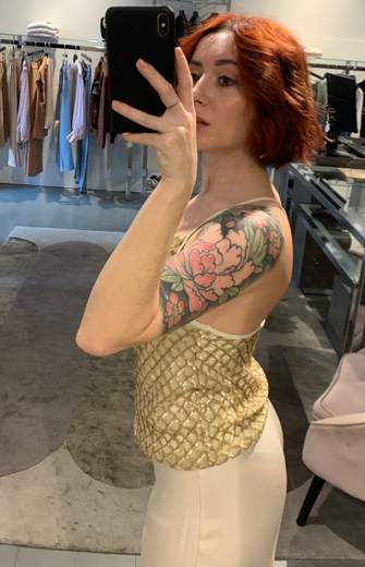 Top Paillettes Oro Anitie