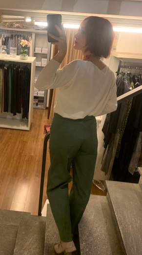 Pantalone Cropped In Tela Cotone Kartika