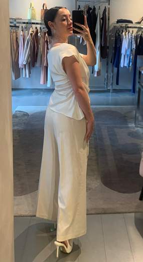 Pantalone Cropped Con Cordone Lurex Kartika