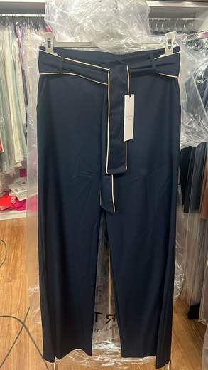 Pantaloni Larghi Con Profili E Fusciacca Giorgia Plus