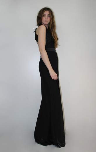 Abito Con Bustino In Pizzo Joenia