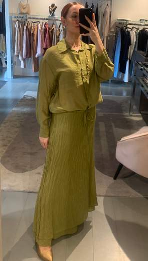 Camicia Lino Verde Anitie