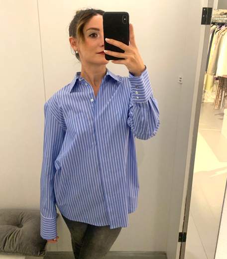 Camicia Over A Righe Kartika