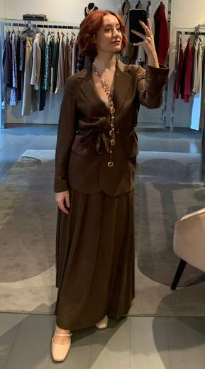 Gonna A Pieghe Lyocel Kartika