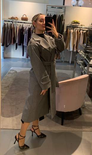 Cappotto Modello Trench Con Cintura Giorgia Plus