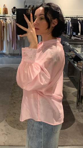 Camicia Con Maniche A Sbuffo E Swarosky You Decide