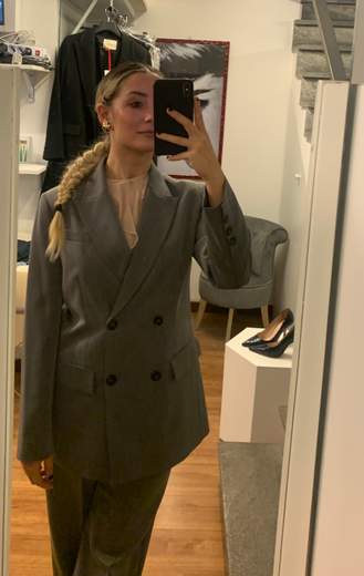 Blazer Doppiopetto Grigio Kartika