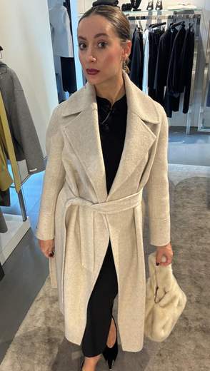 Cappotto Double MIsto Lana Con Spacchi Kartika