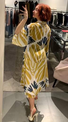 Camicia A Fiori Maniche A Plisse' Giorgia Plus