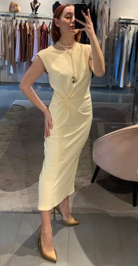 Abito Midi In Crepe Saiph