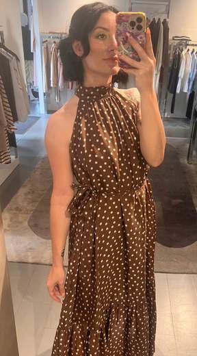 Abito Lungo A Pois Kartika