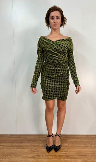 Abito In Lurex Con Drappeggio Giovanni De Fazio