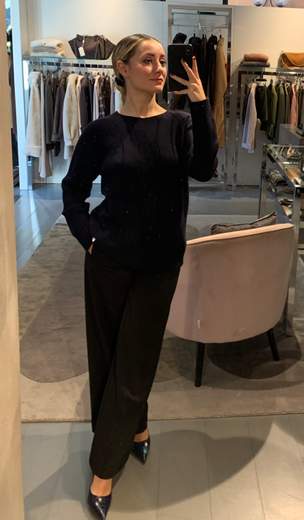 Girocollo Pura Lana Con Trecce Riva Tricot