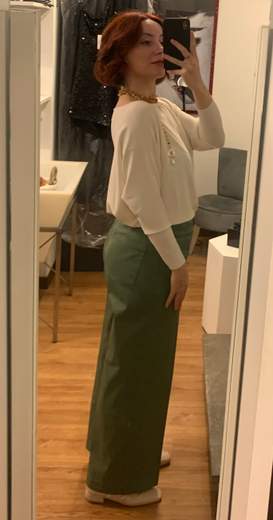 Pantalone Cropped In Tela Cotone Kartika