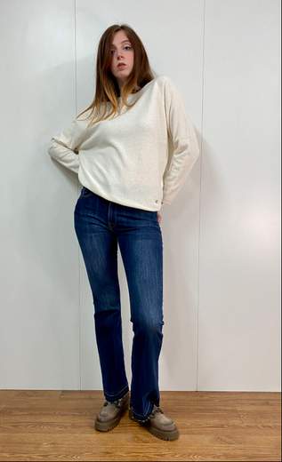 Maglia Girocollo In Cashmere Kartika