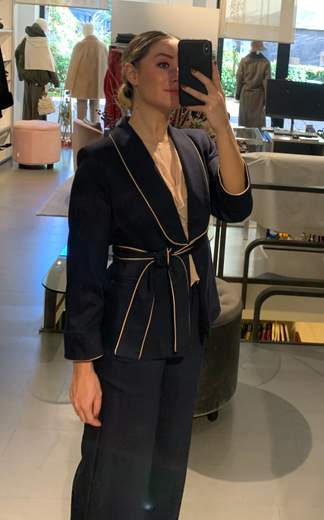 Giacca Con Profili Giorgia Plus