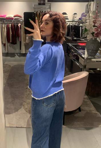 Maglia Tinta Unita Con Bordino Boeme