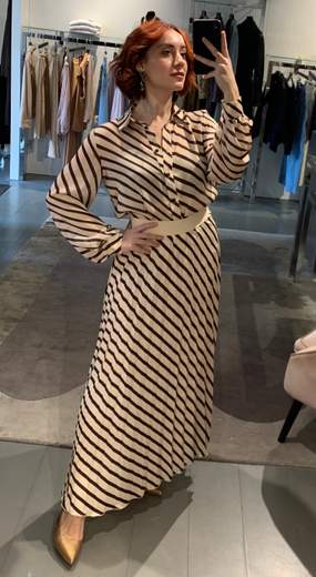 Camicia A Righe Diagonali Giorgia Plus