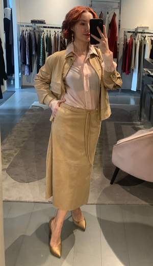 Gonna In Finta Pelle Di Camoscio Kartika