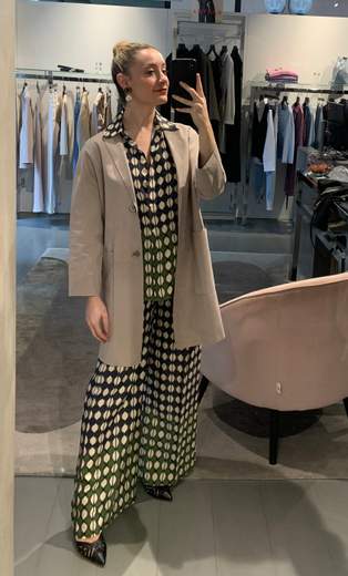 Giaccone In Renna Fango Veronique Roses