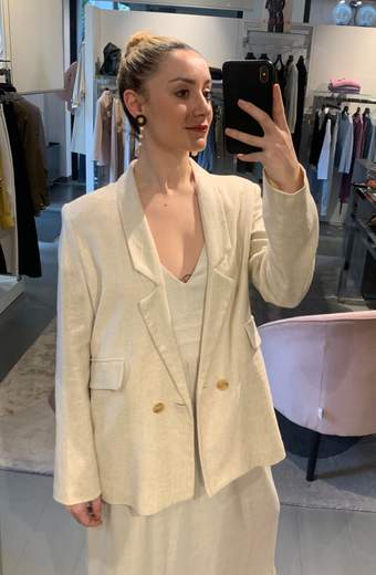 Giacca Over Dorata Contr'ora