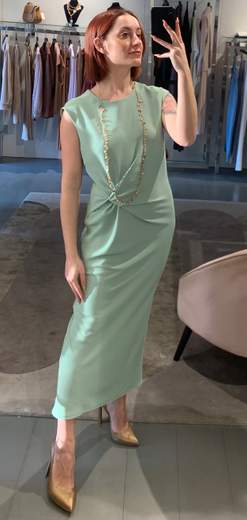 Abito Midi In Crepe Saiph