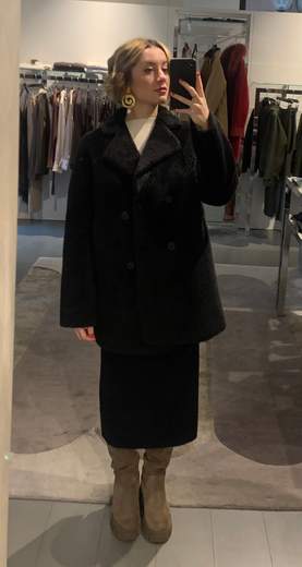 Giaccone Teddy Doppiopetto Veronique Roses