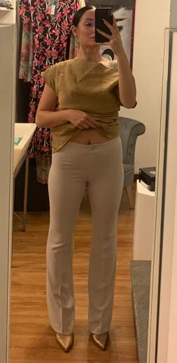 Pantalone Classico In Crepe Riva Tricot